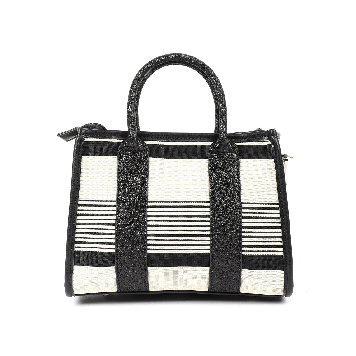 Ασπρόμαυρη τσάντα χειρός φωτογραφία