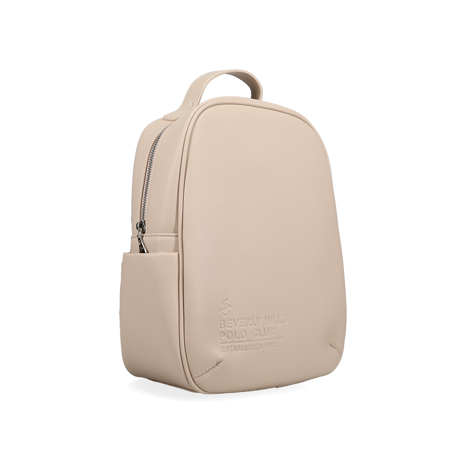 Μπεζ backpack φωτογραφία