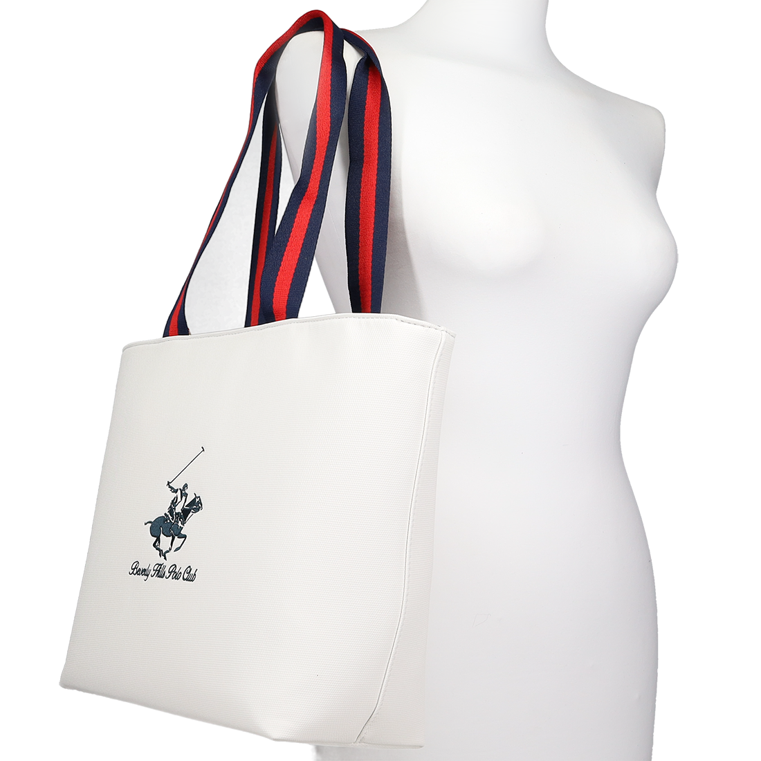 BEVERLY HILLS POLO CLUB Λευκή τσάντα ώμου - 3
