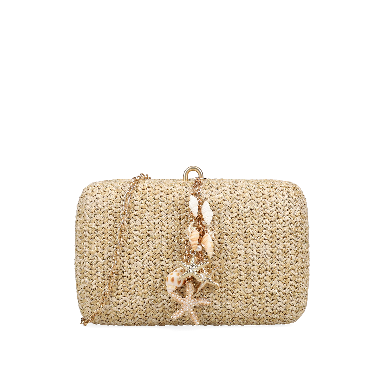 MIGATO Μπεζ clutch τσαντάκι