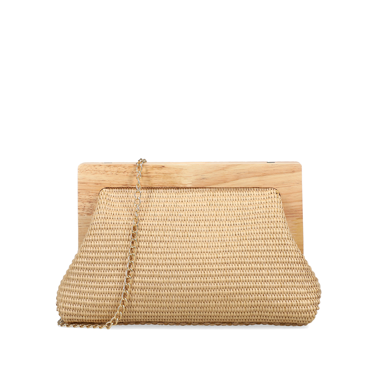 MIGATO Μπεζ clutch τσαντάκι