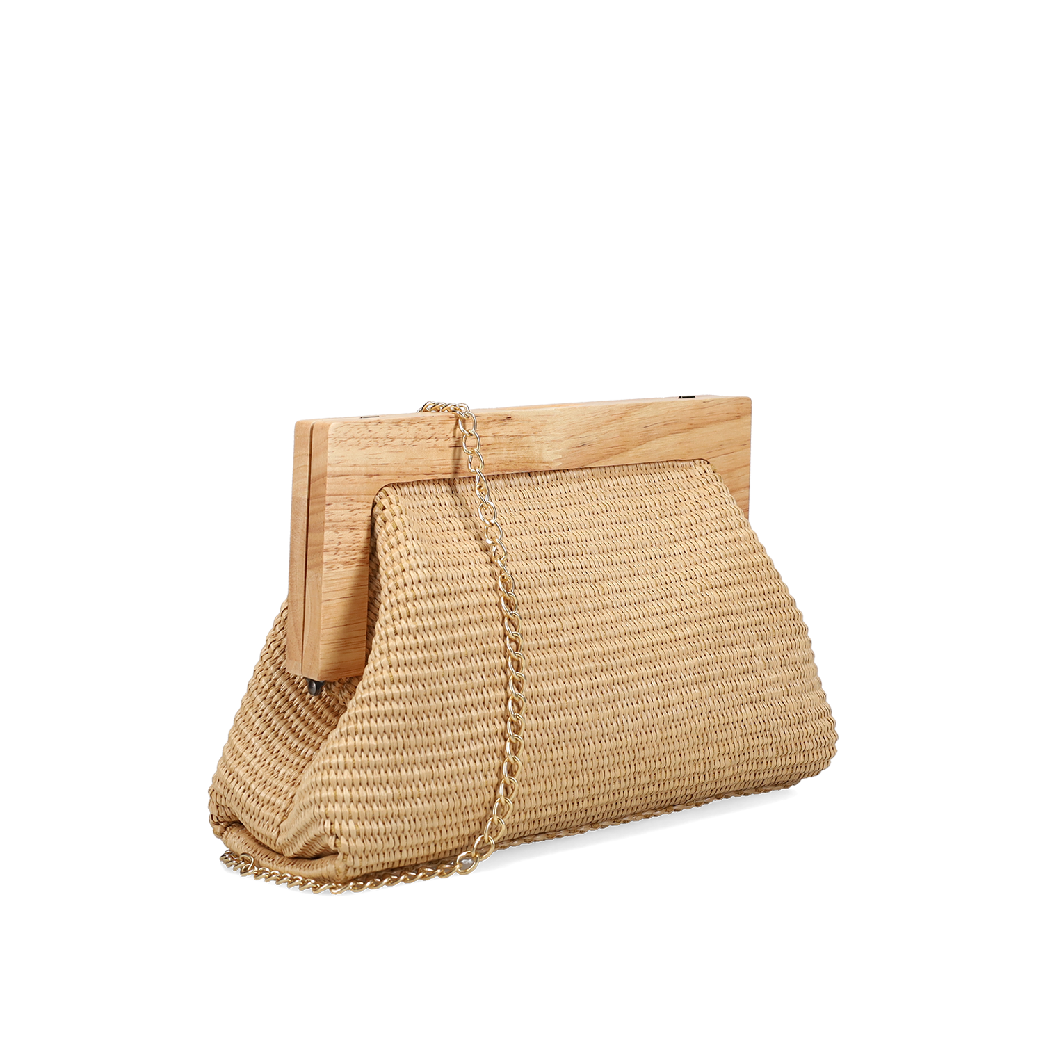 Μπεζ clutch τσαντάκι φωτογραφία