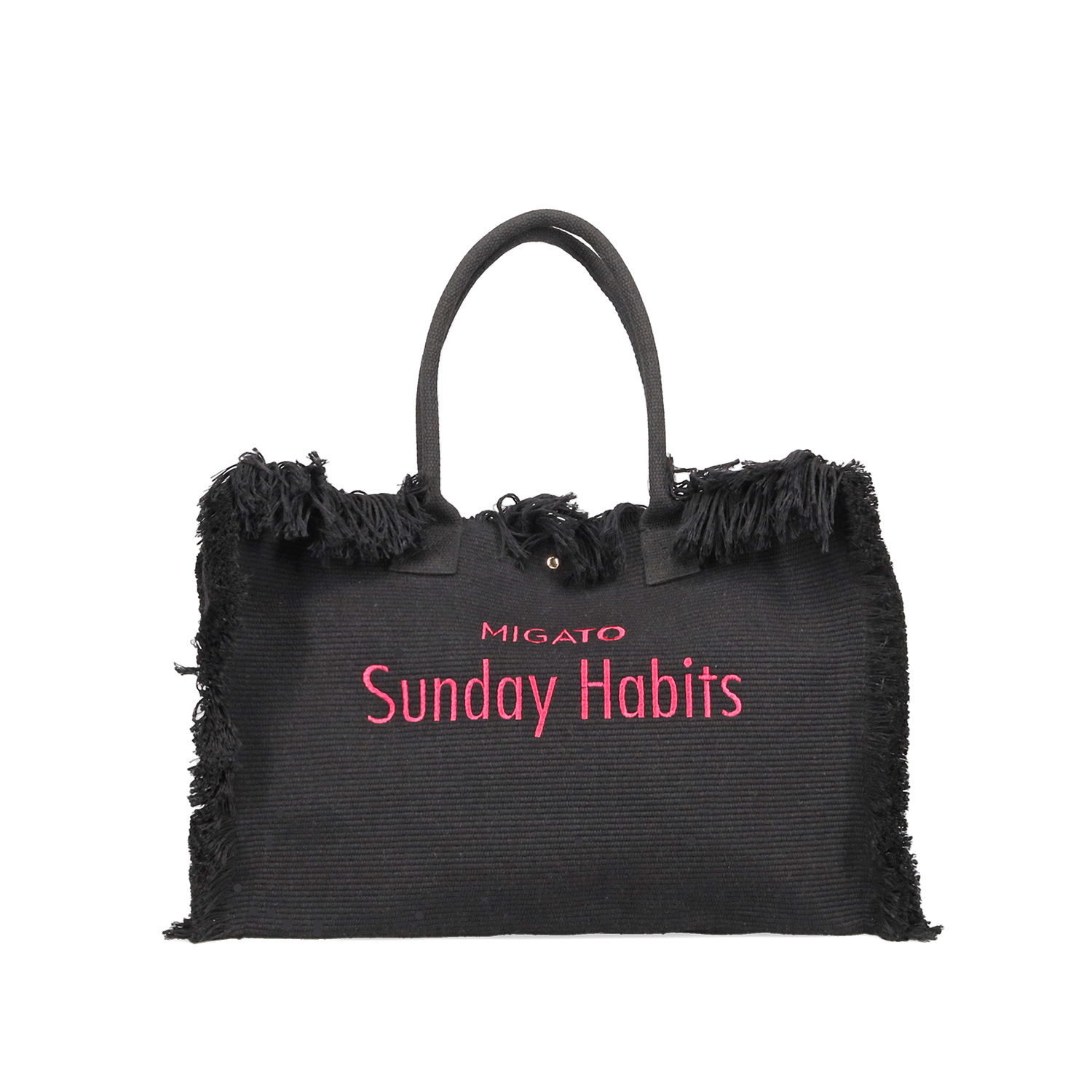 MIGATO SUNDAY HABITS Μαύρη τσάντα ώμου