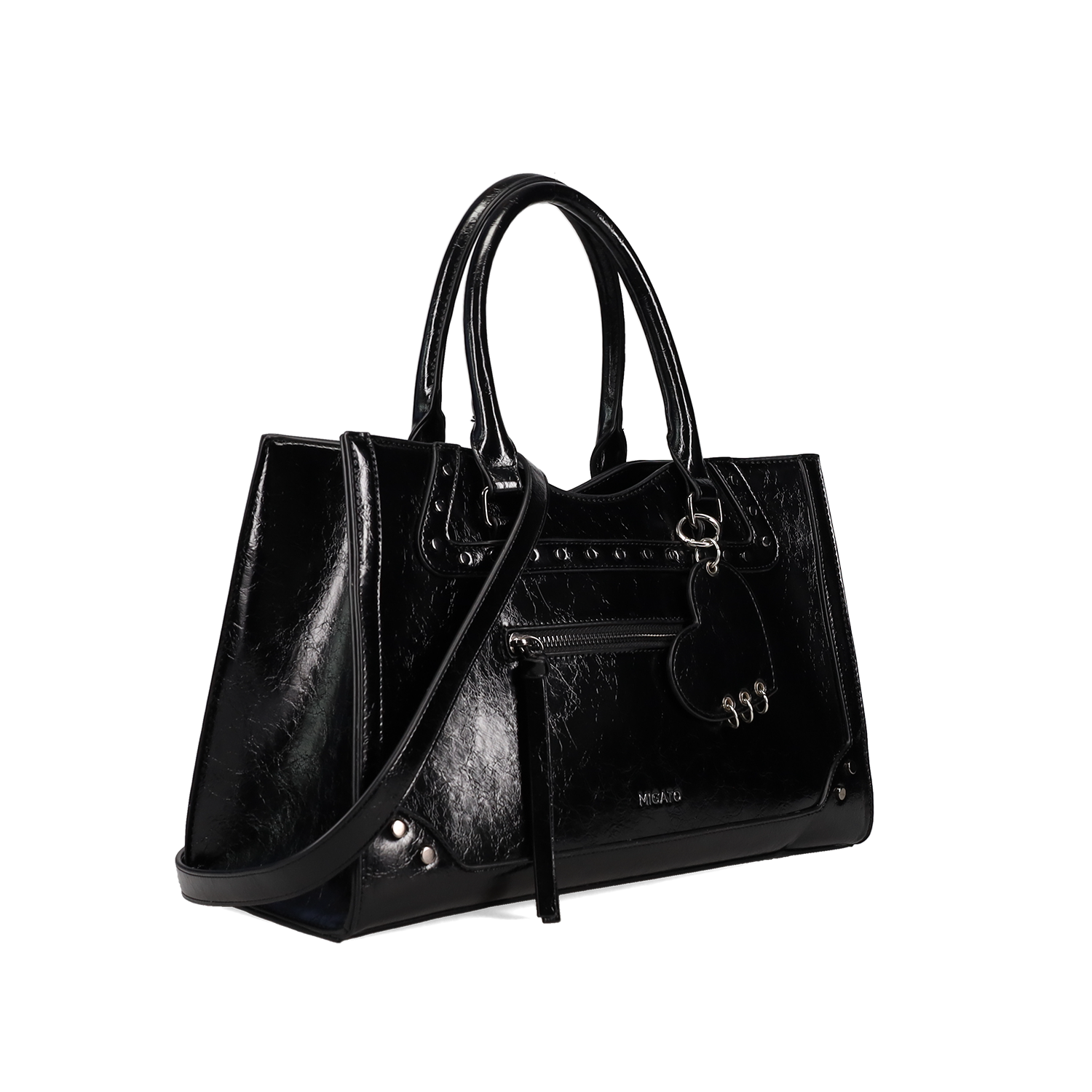 Μαύρη τσάντα χειρός φωτογραφία