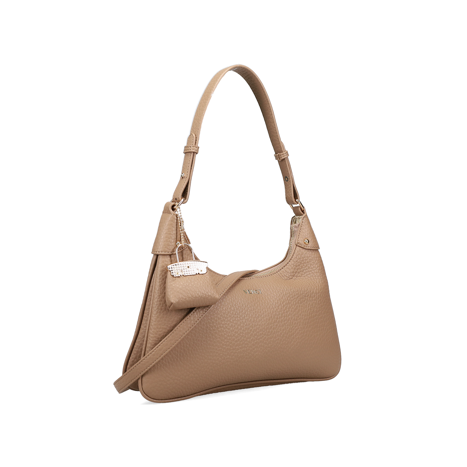 Μπεζ τσάντα ώμου φωτογραφία