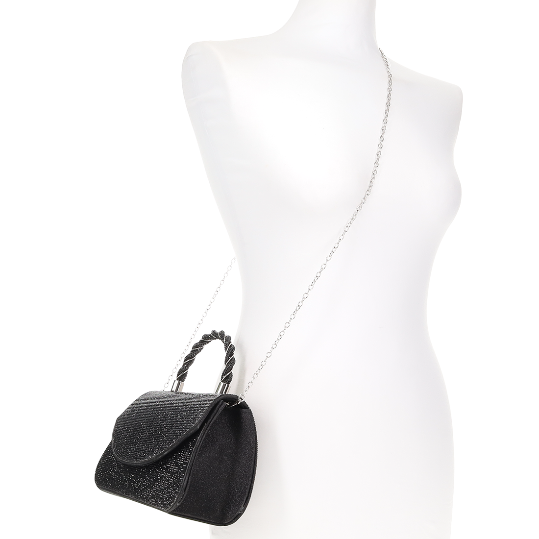 Μαύρη τσάντα χειρός φωτογραφία