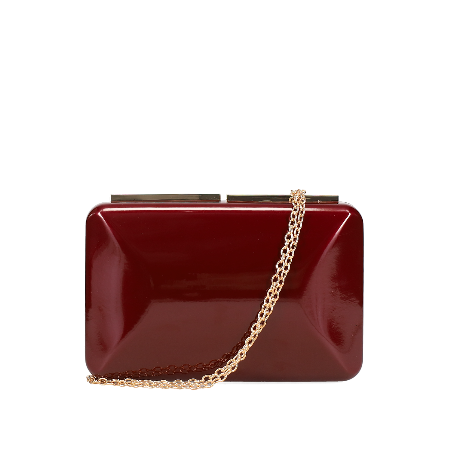 Μπορντώ clutch τσαντάκι