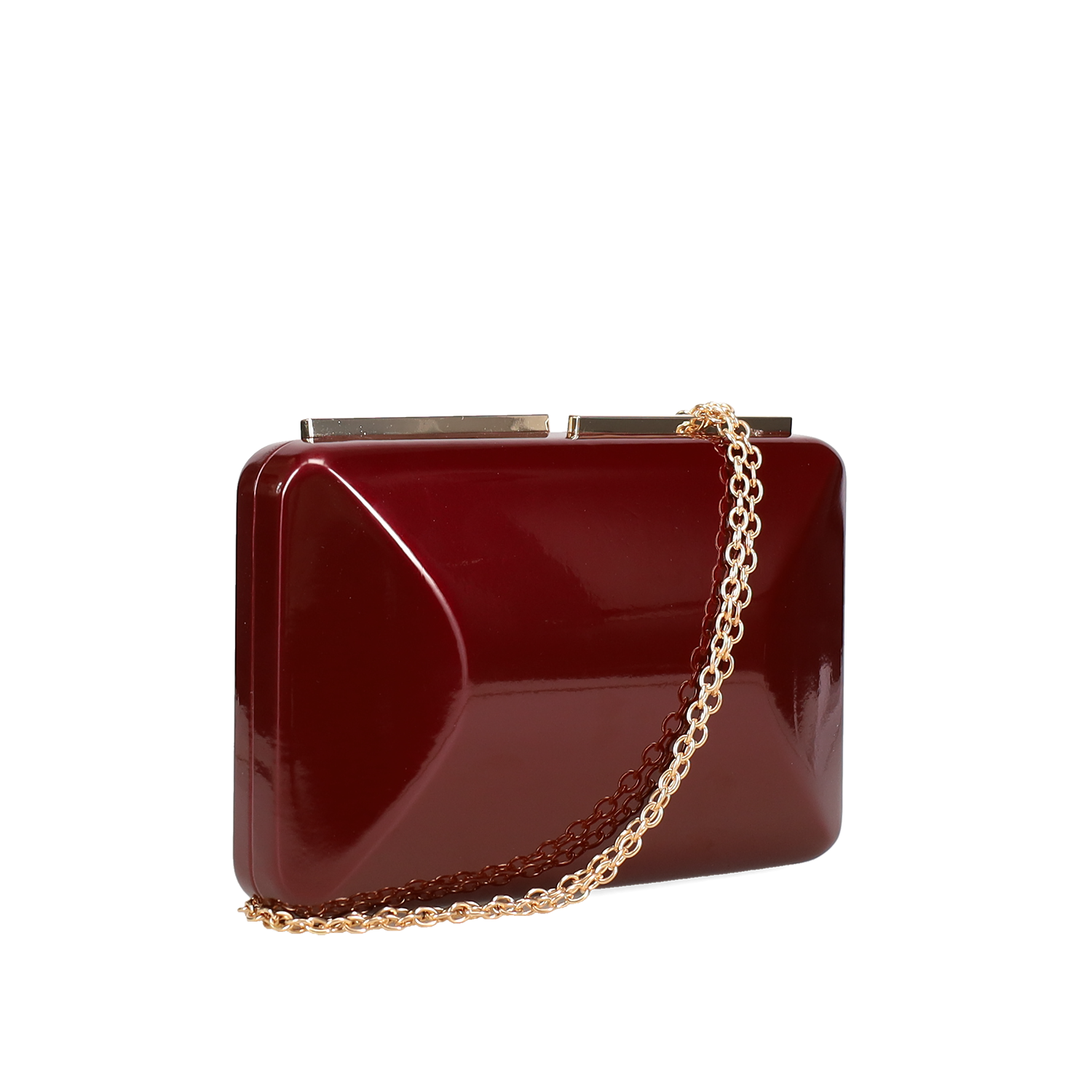 Μπορντώ clutch τσαντάκι φωτογραφία