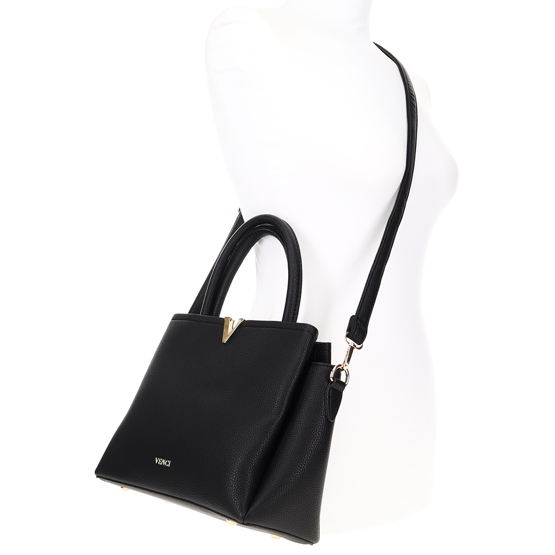 Μαύρη τσάντα χειρός φωτογραφία