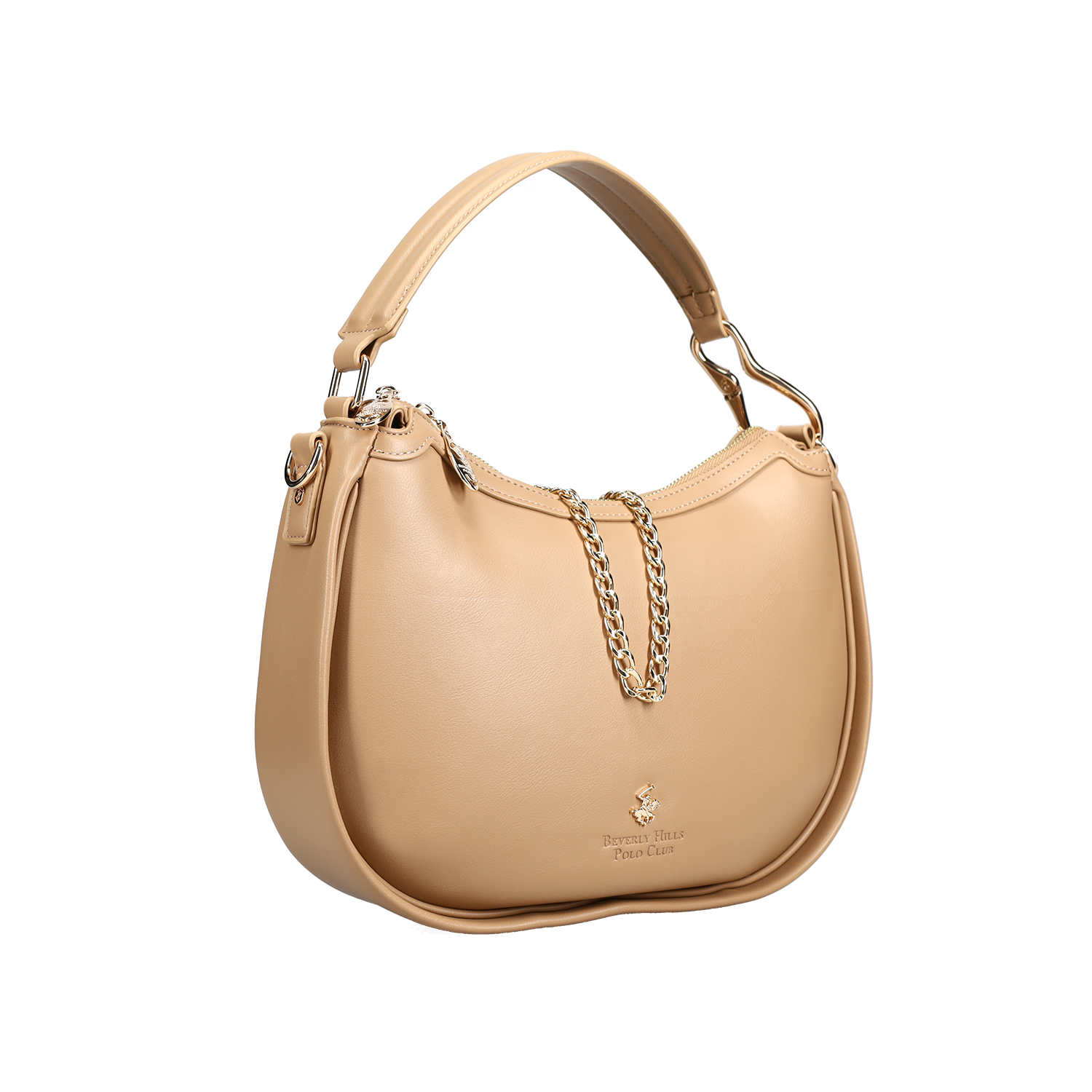 Μπεζ τσάντα ώμου φωτογραφία