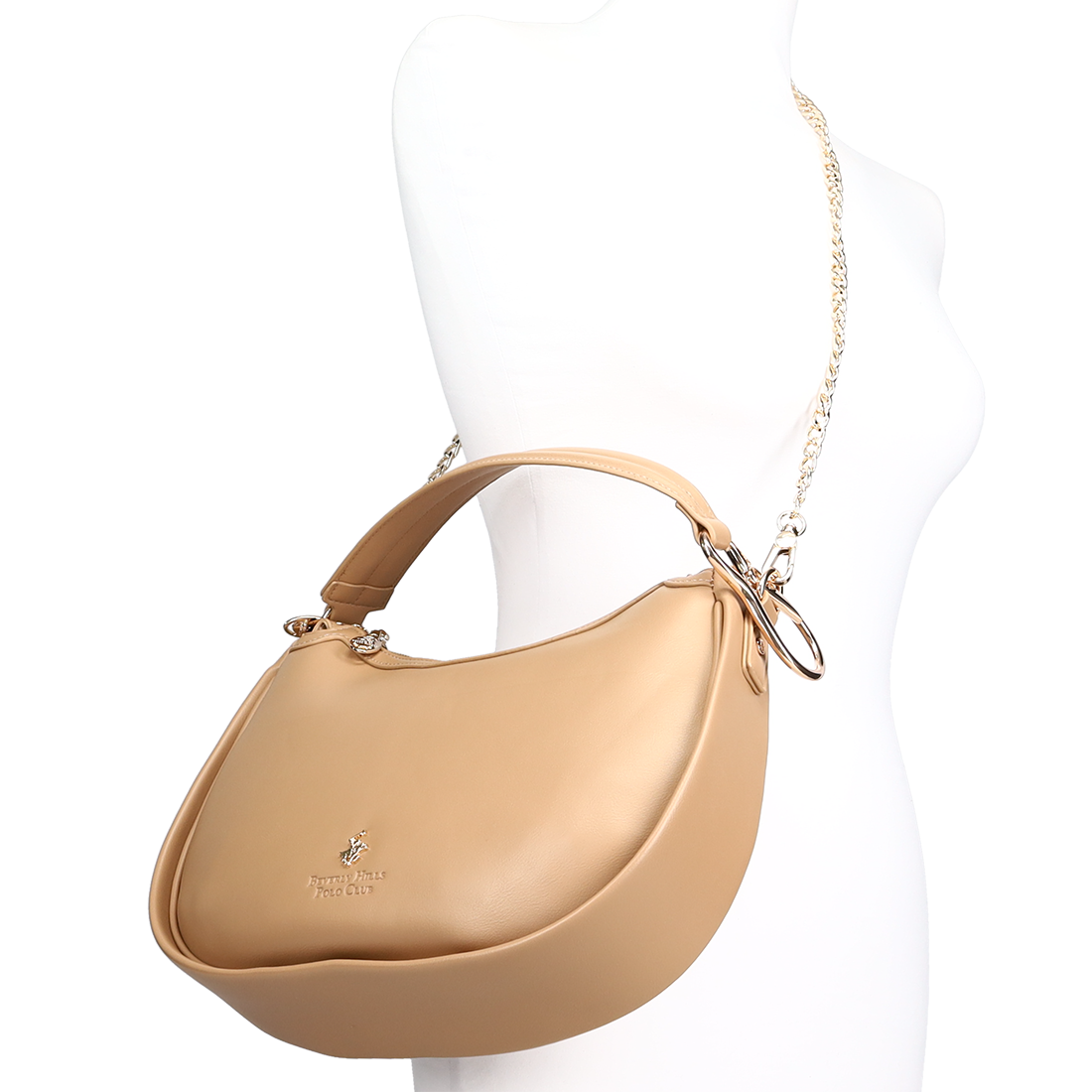 Μπεζ τσάντα ώμου φωτογραφία