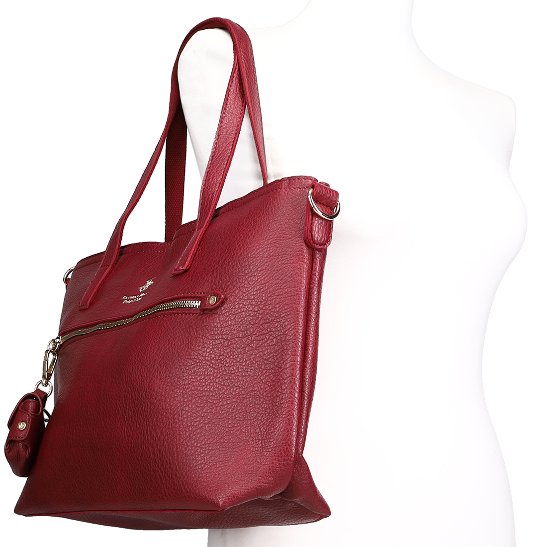 Μπορντώ τσάντα ώμου φωτογραφία