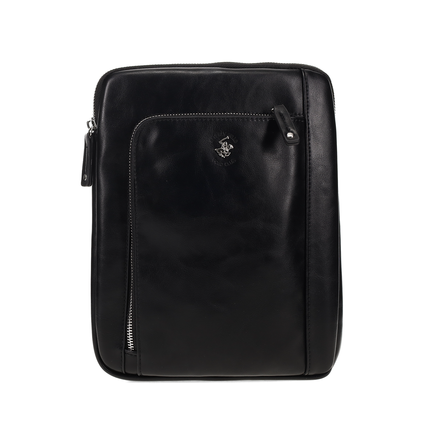 BEVERLY HILLS POLO CLUB Μαύρη ανδρική χιαστί τσάντα