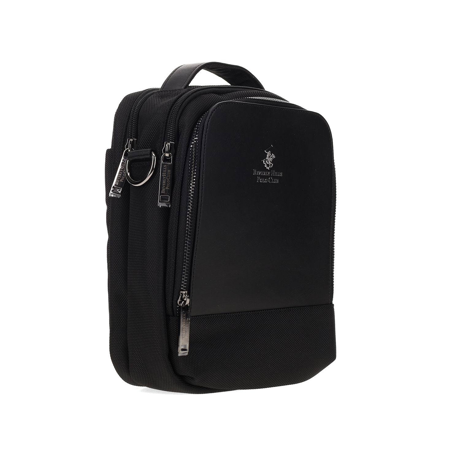 Μαύρη ανδρική χιαστί τσάντα φωτογραφία