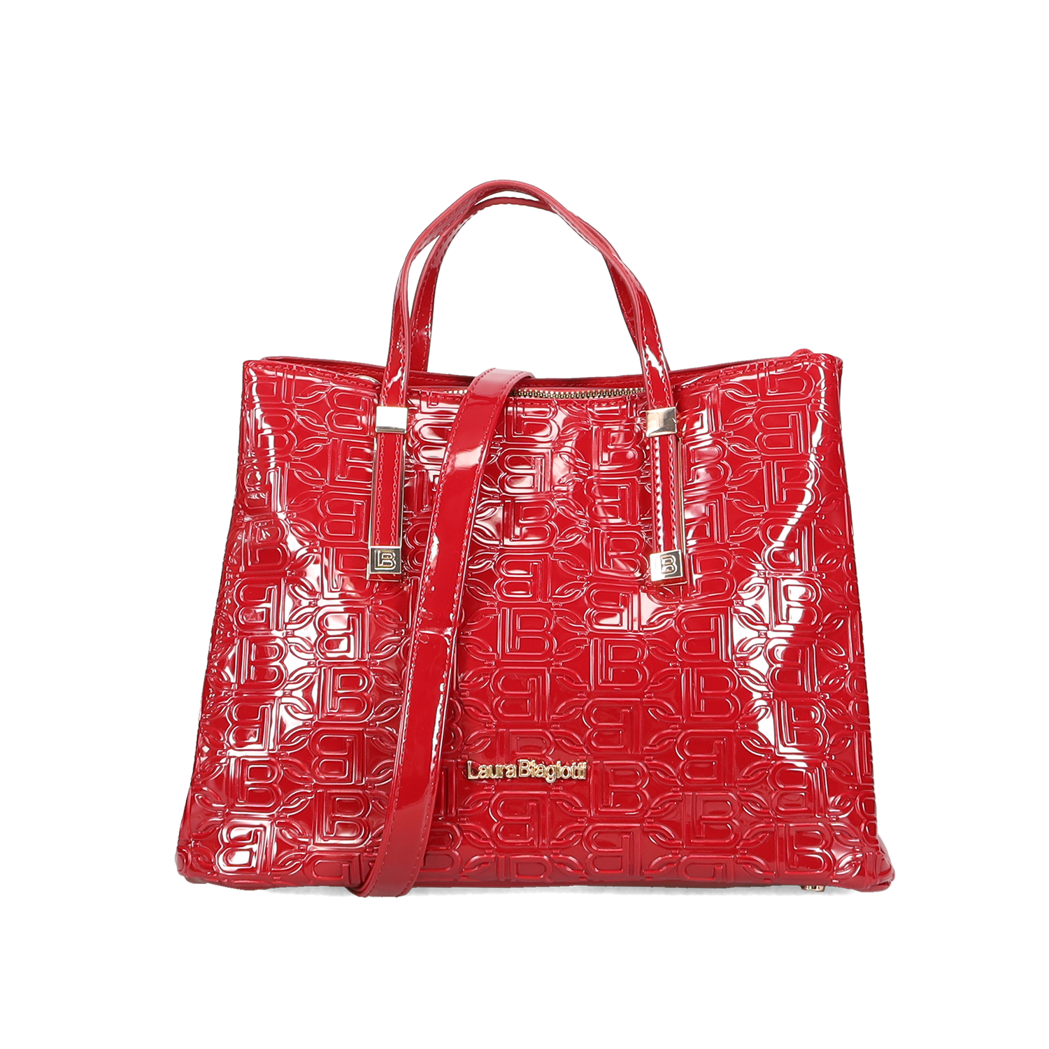 Κόκκινη τσάντα χειρός λουστρίνι