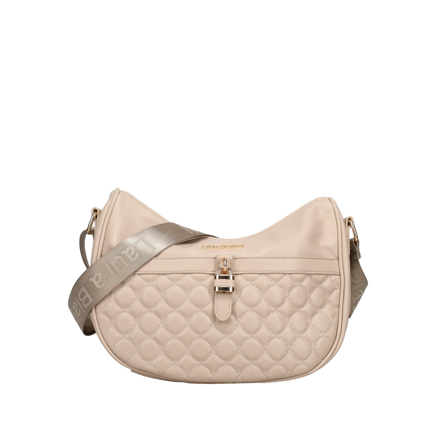 Μπεζ χιαστί τσάντα