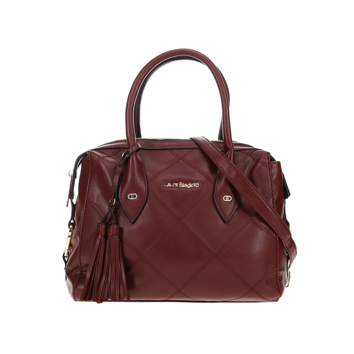 Μπορντώ τσάντα χειρός