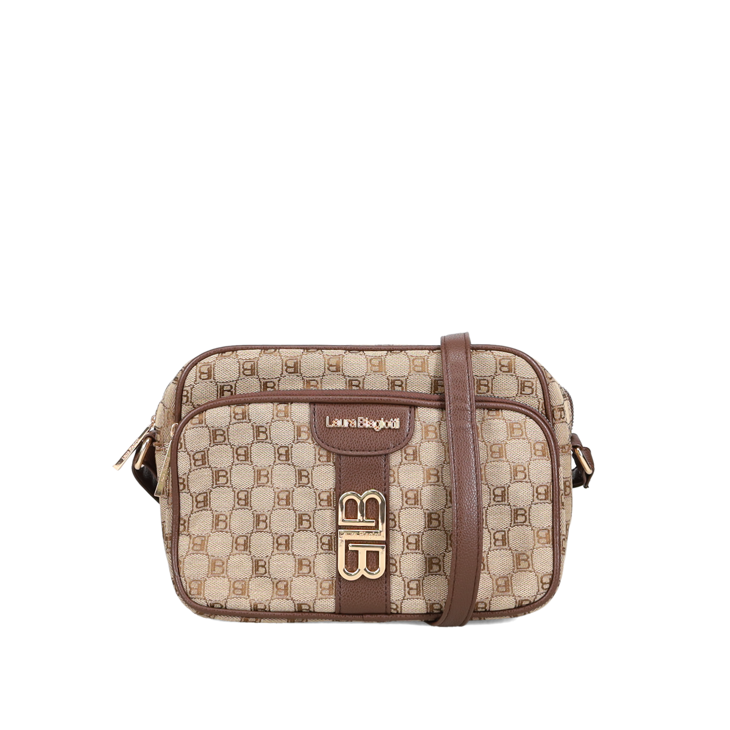 Καφέ τσάντα χιαστί