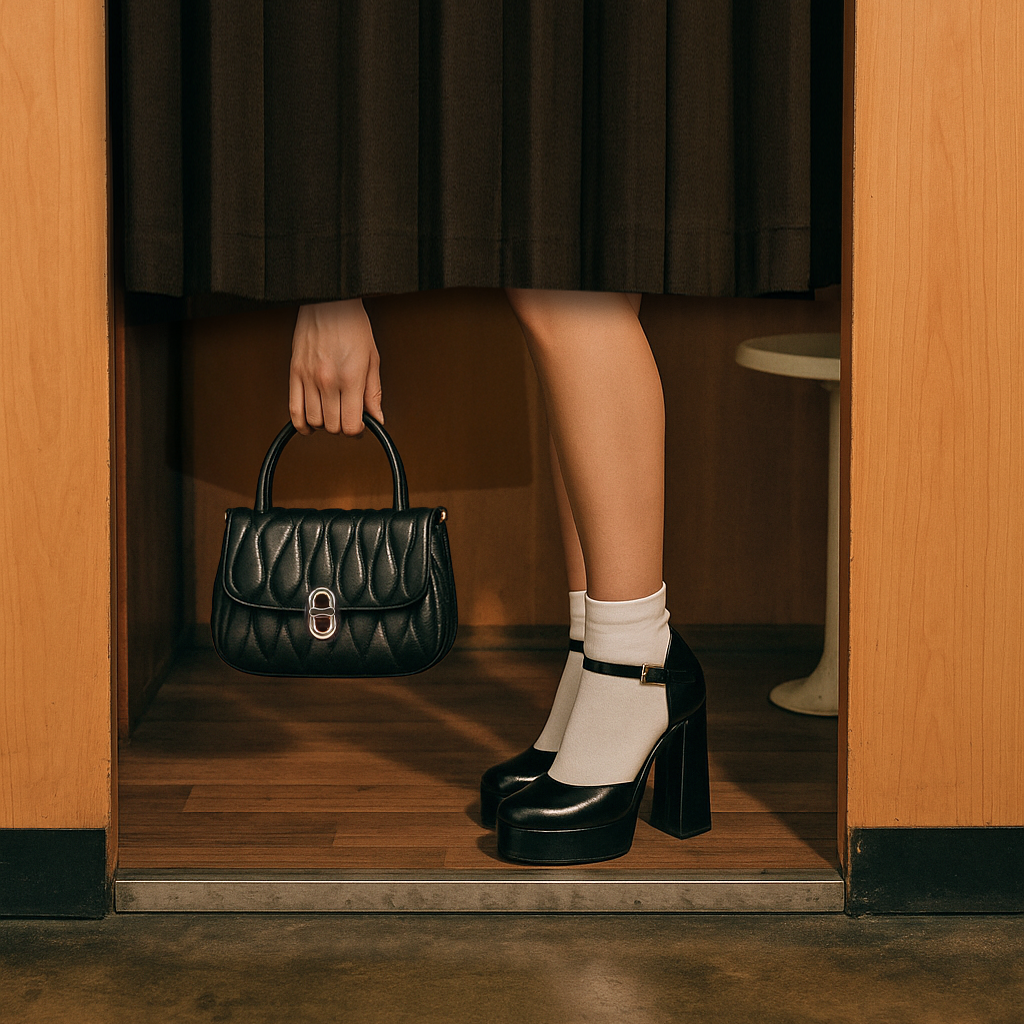 Μαύρη τσάντα χειρός φωτογραφία