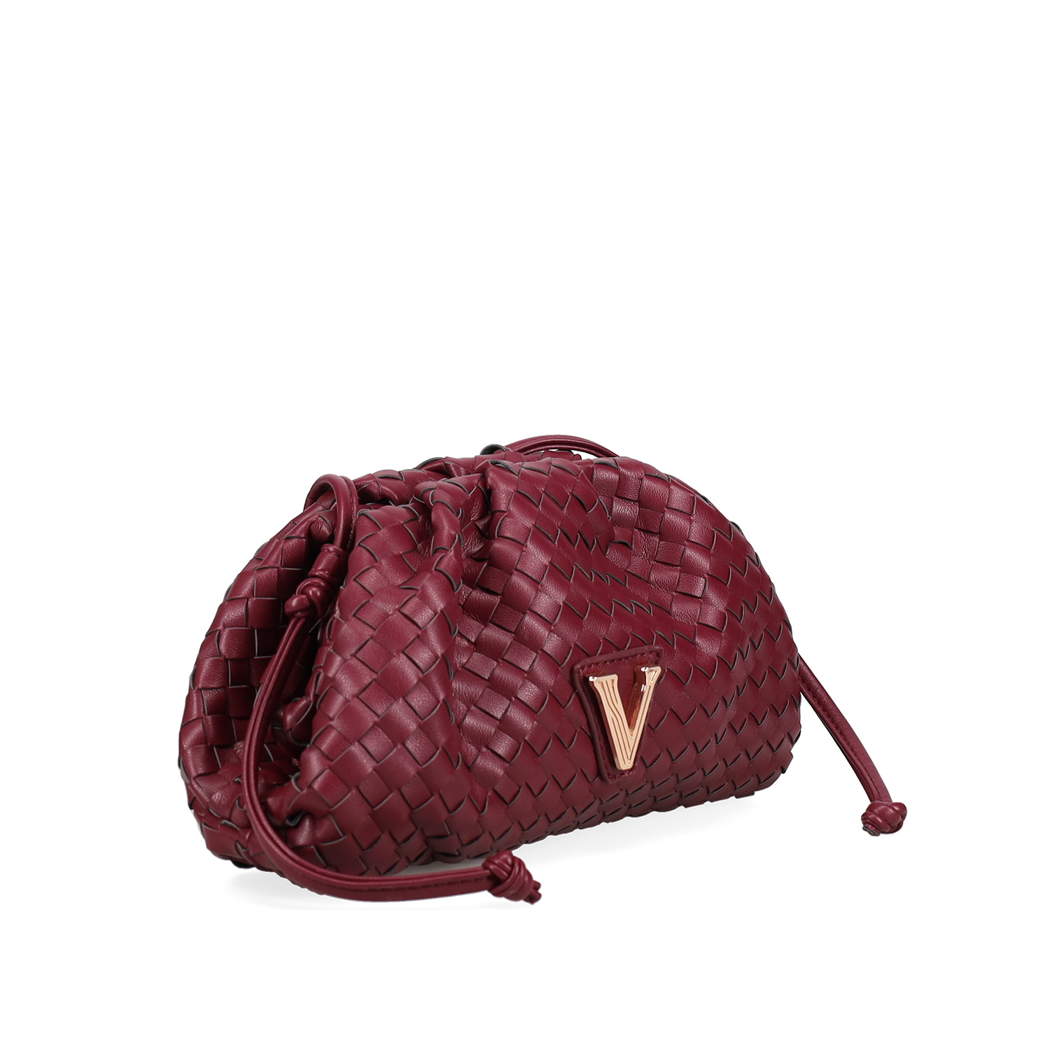 Μπορντώ clutch τσαντάκι φωτογραφία