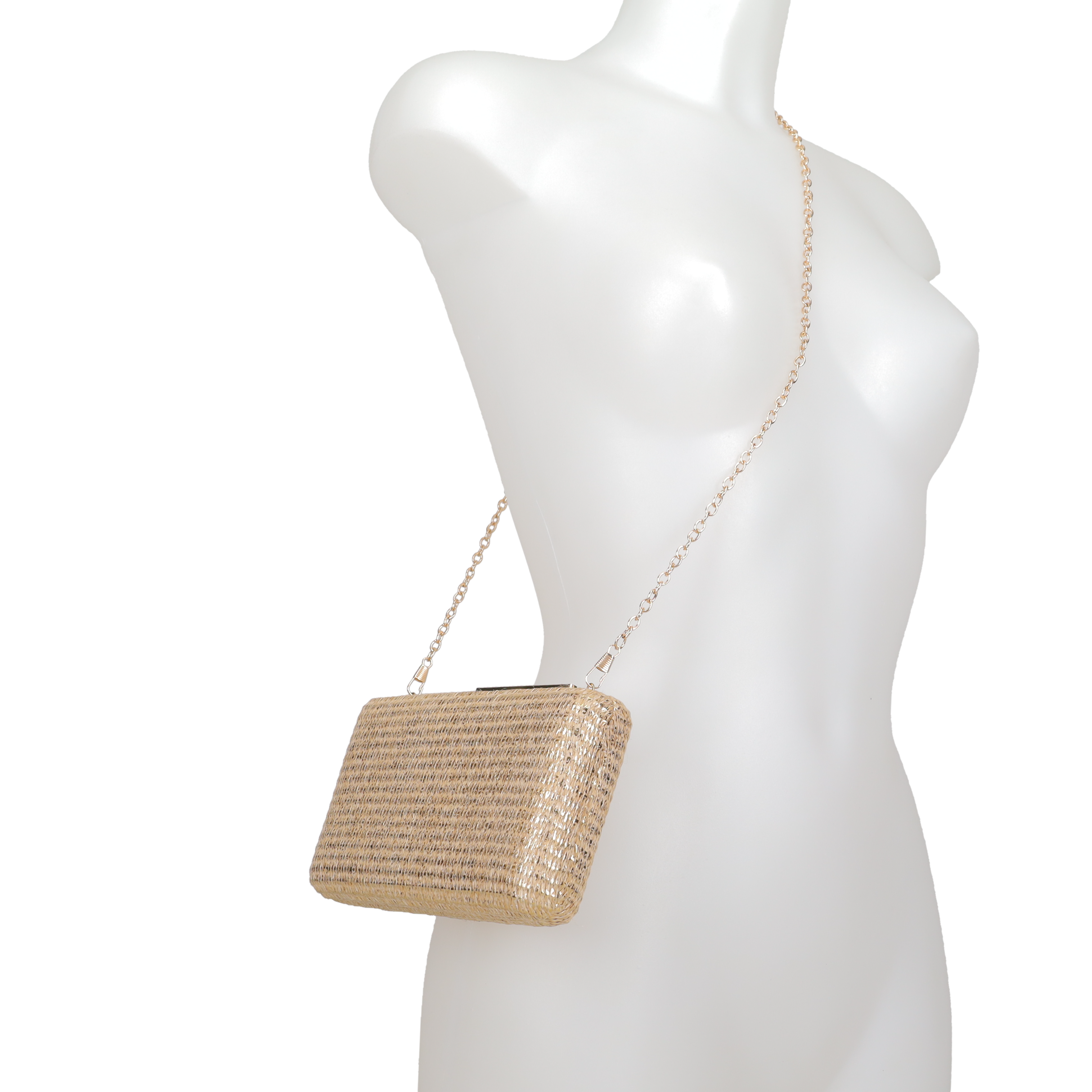  Μπεζ clutch τσαντάκι - 3
