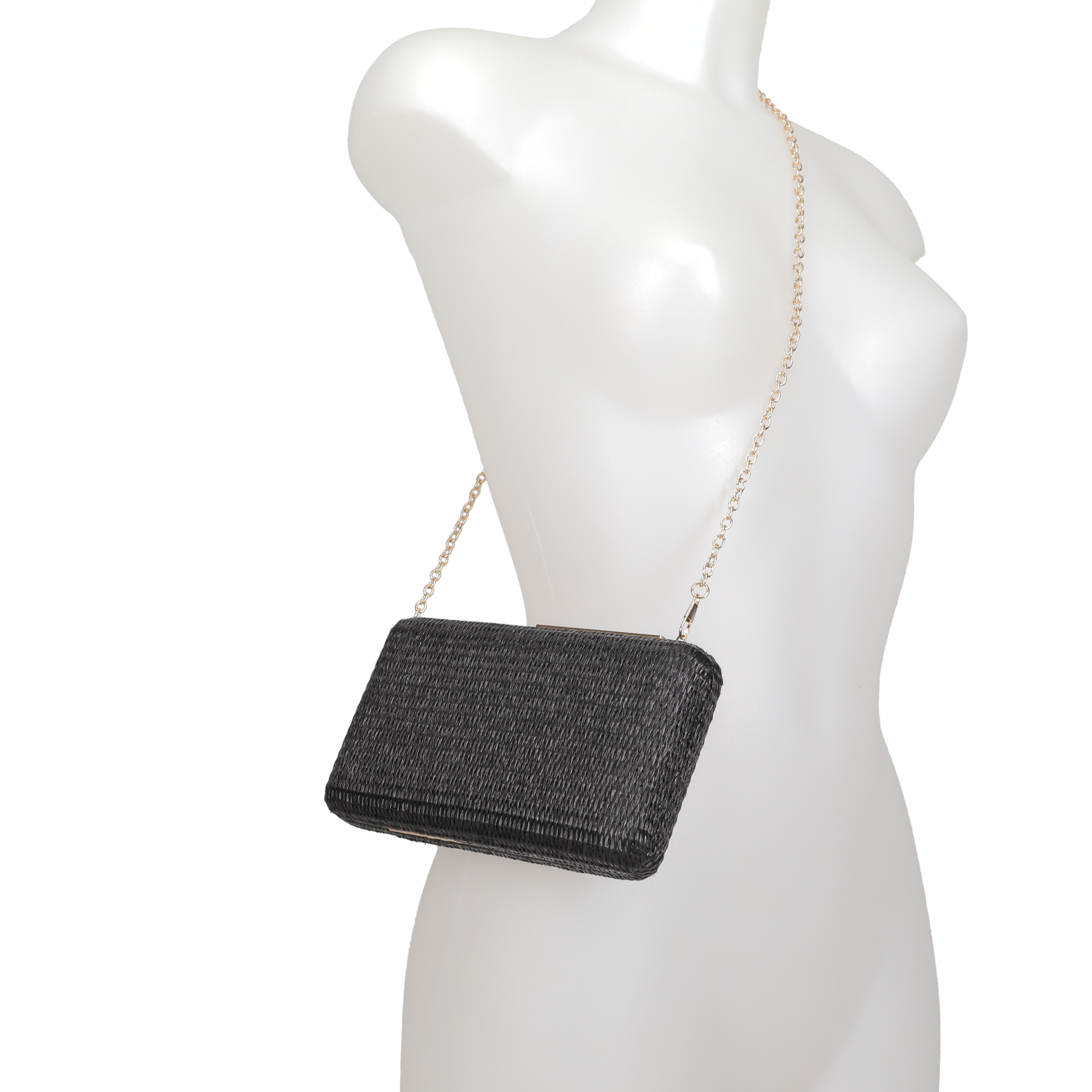  Μαύρο clutch τσαντάκι - 3