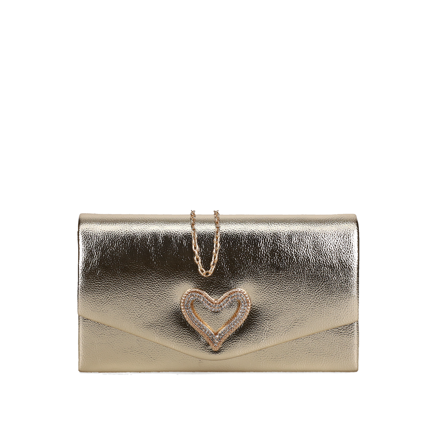 Χρυσό clutch τσαντάκι