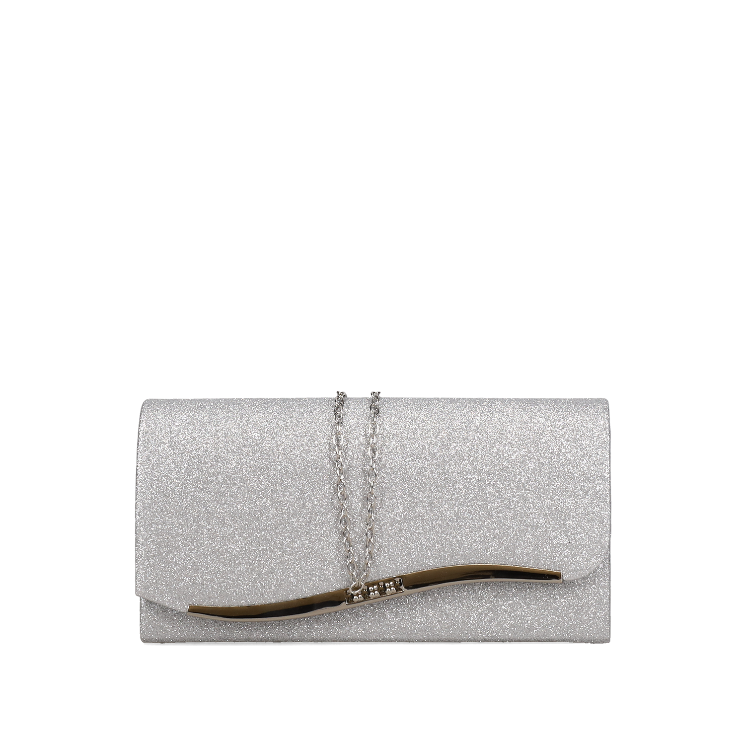 Migato Ασημί τσαντάκι φάκελος