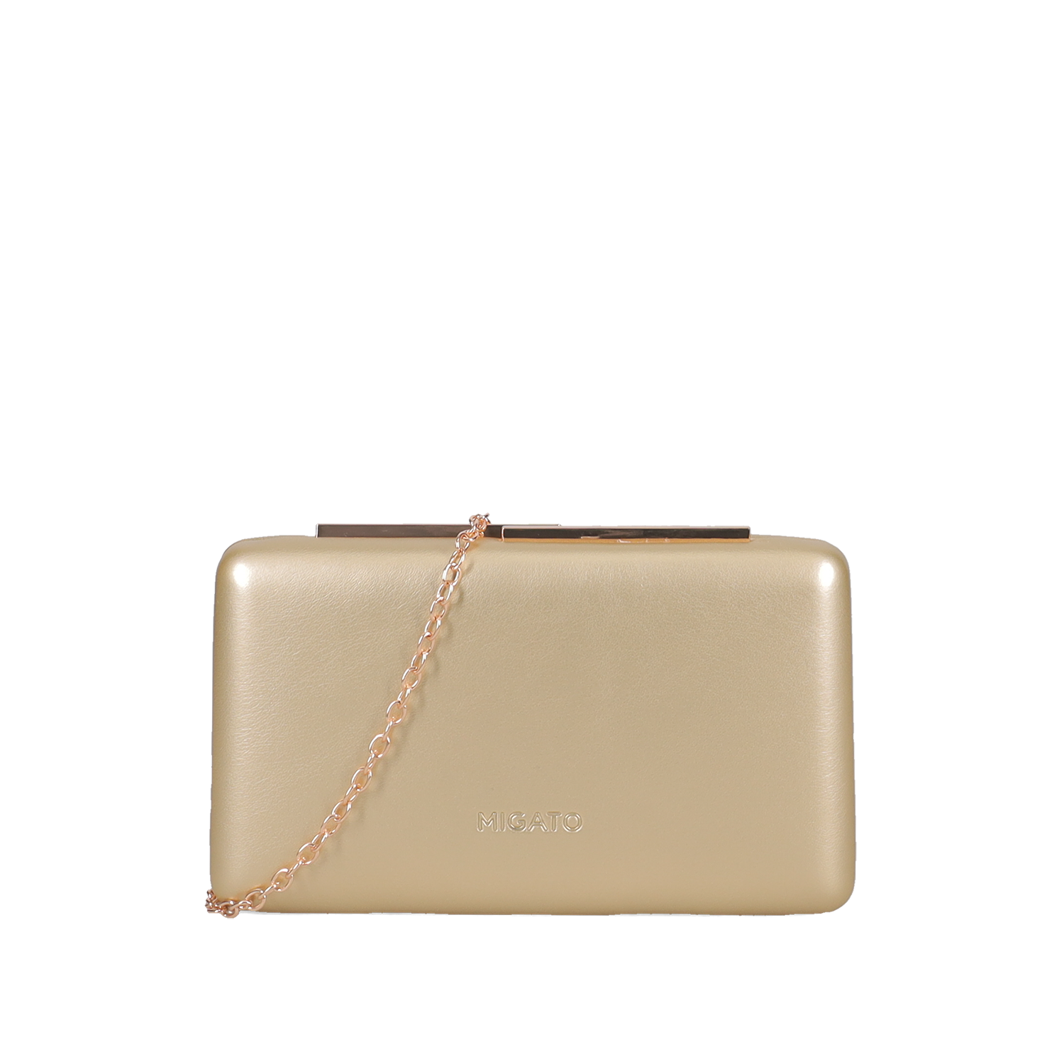 Xρυσό clutch τσαντάκι