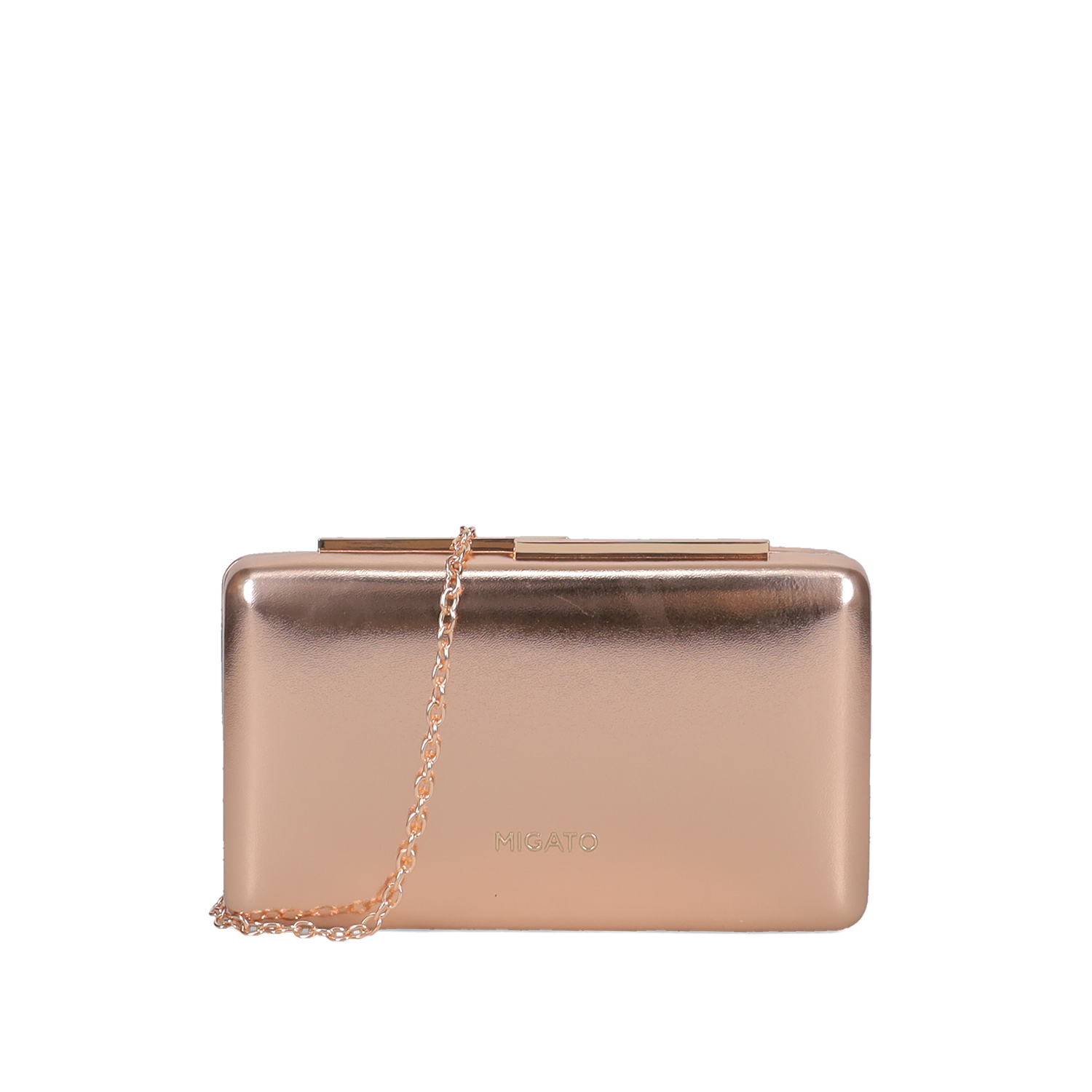 Ροζ χρυσό clutch τσαντάκι