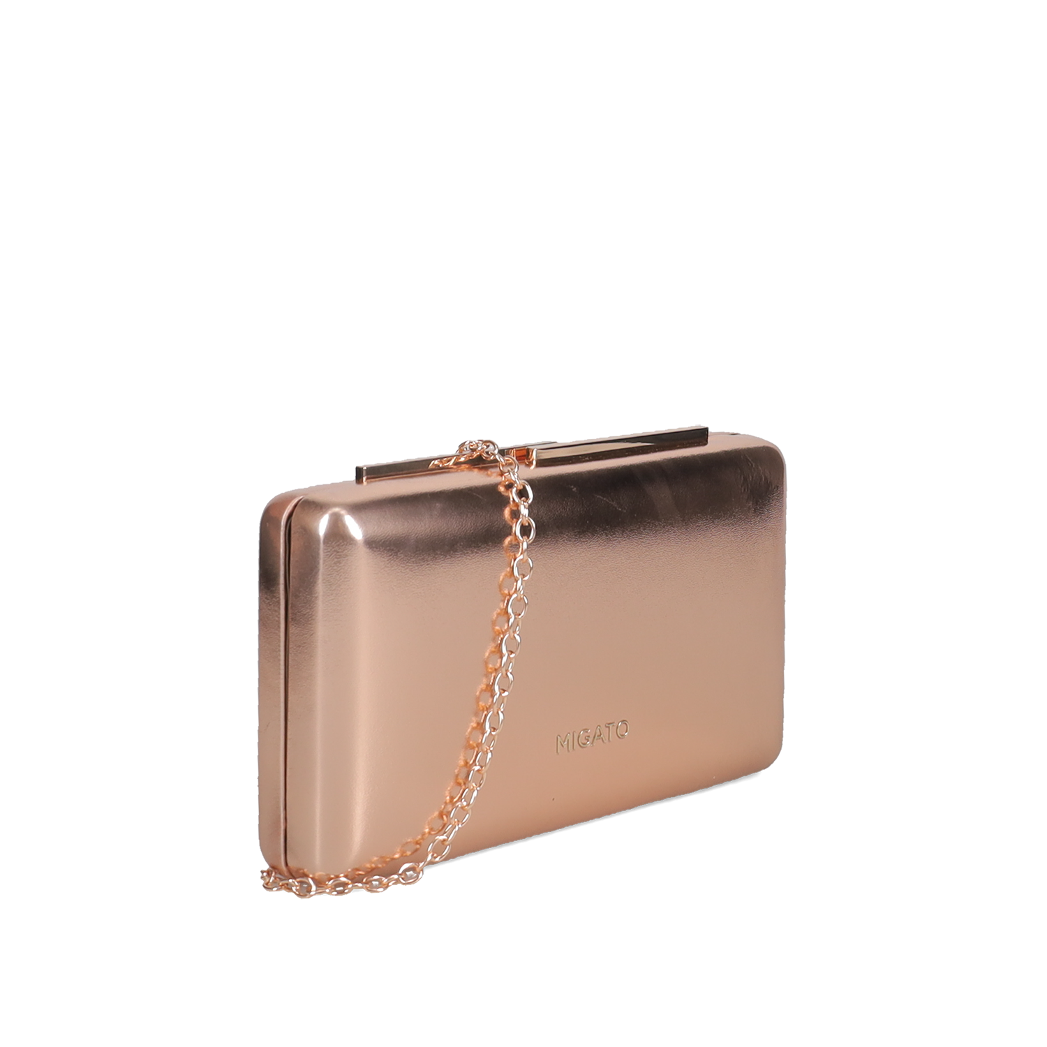 Ροζ χρυσό clutch τσαντάκι