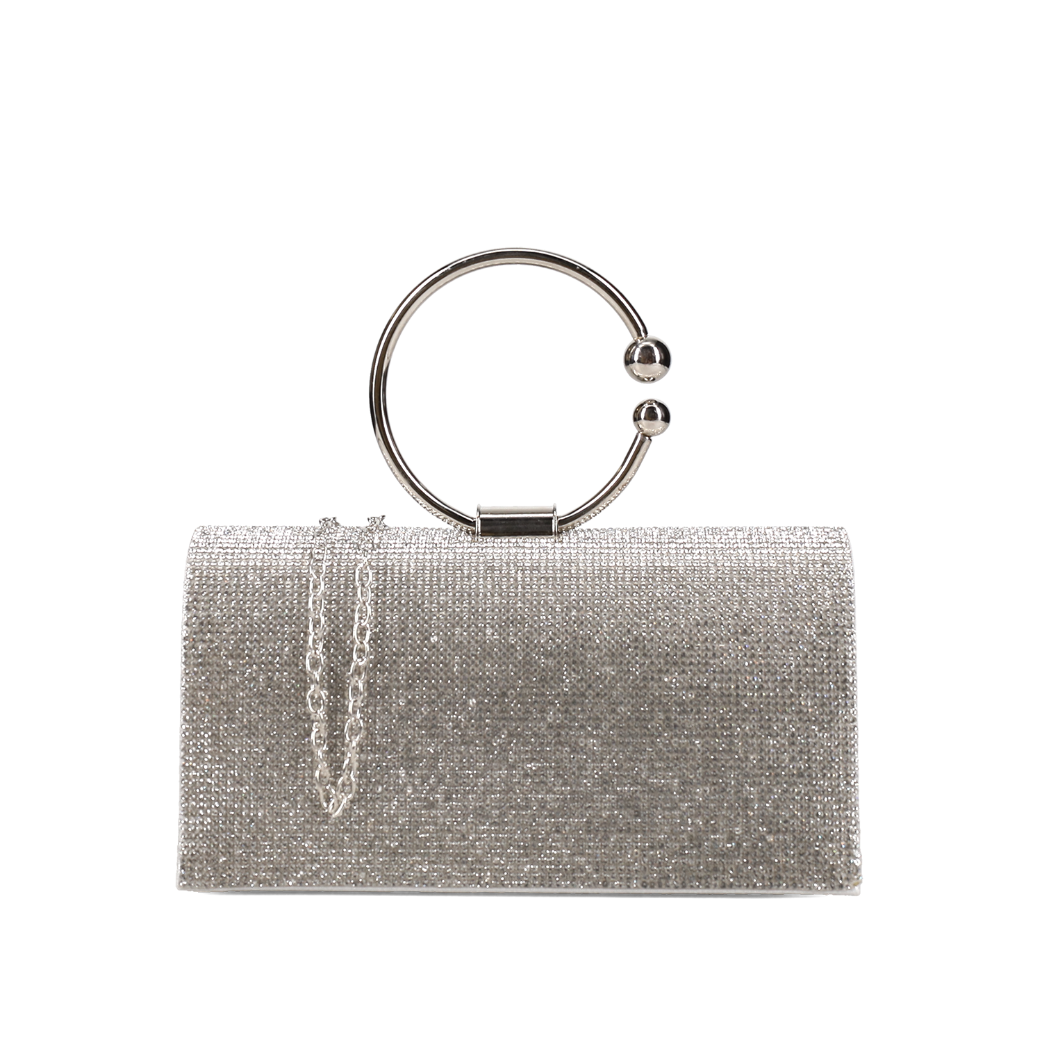 Ασημί τσαντάκι χειρός