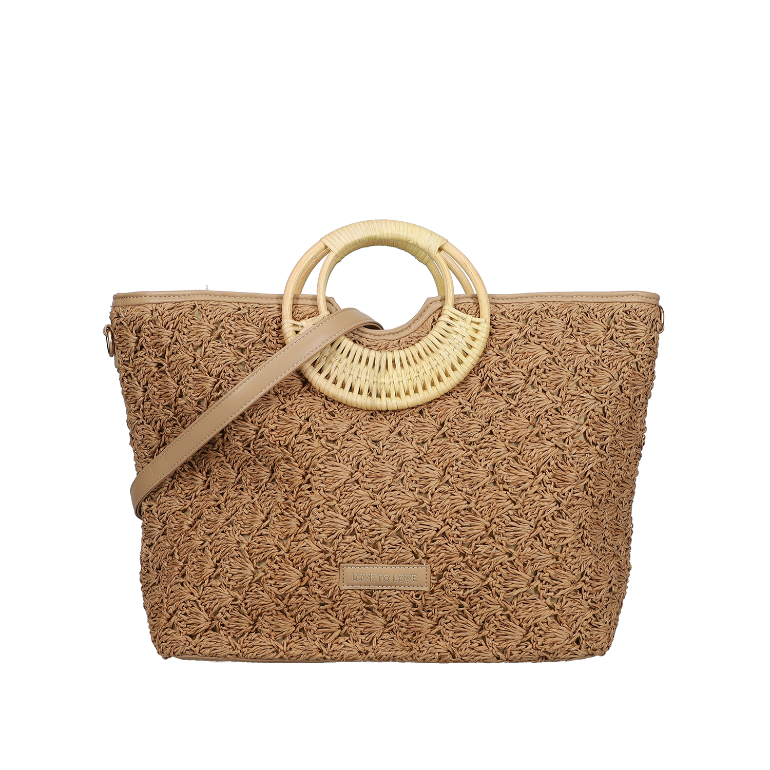 Μπεζ τσάντα χειρός