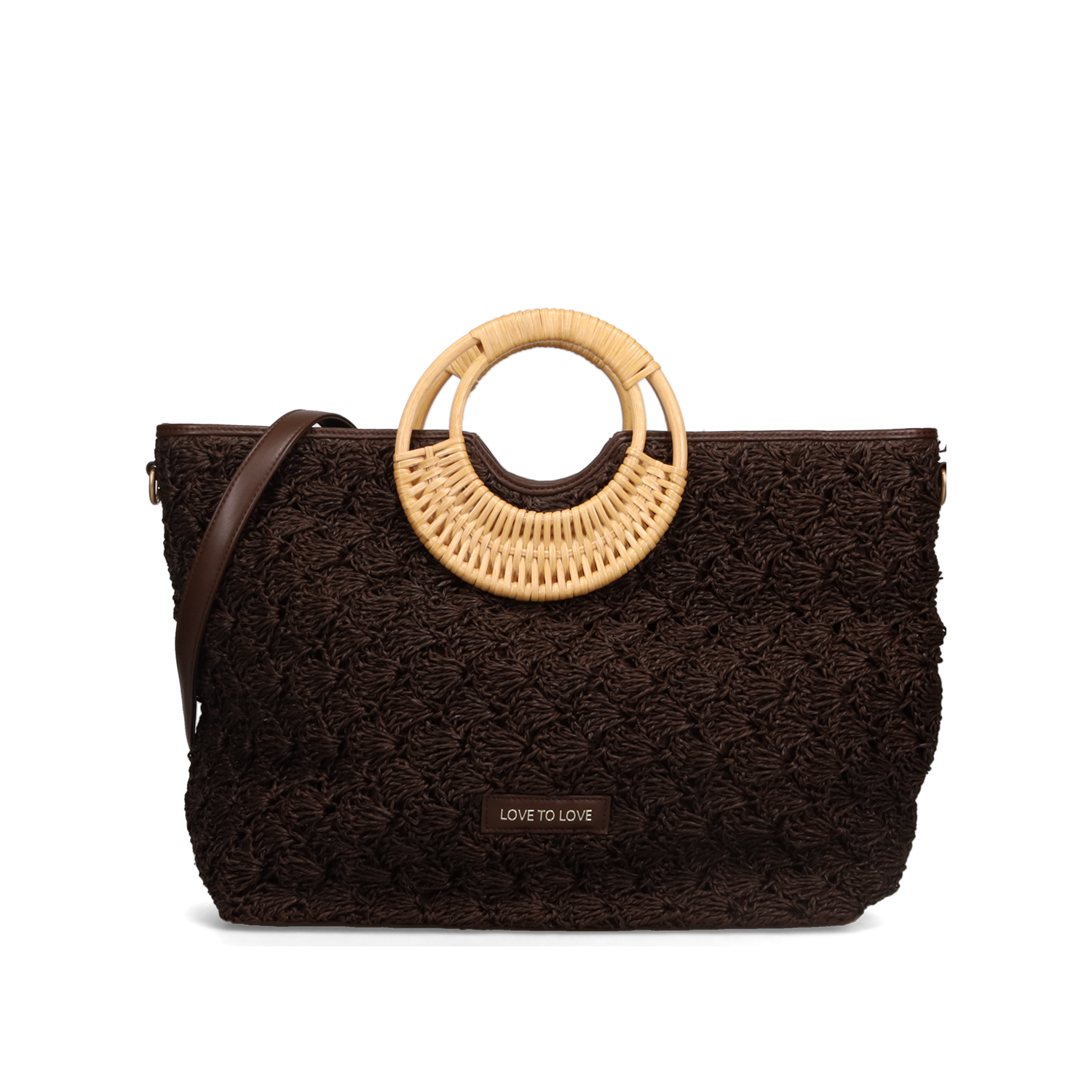 Καφέ τσάντα χειρός