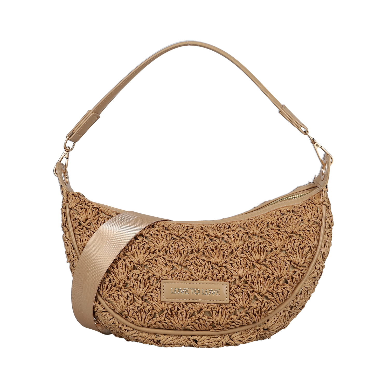 Μπεζ τσάντα ώμου