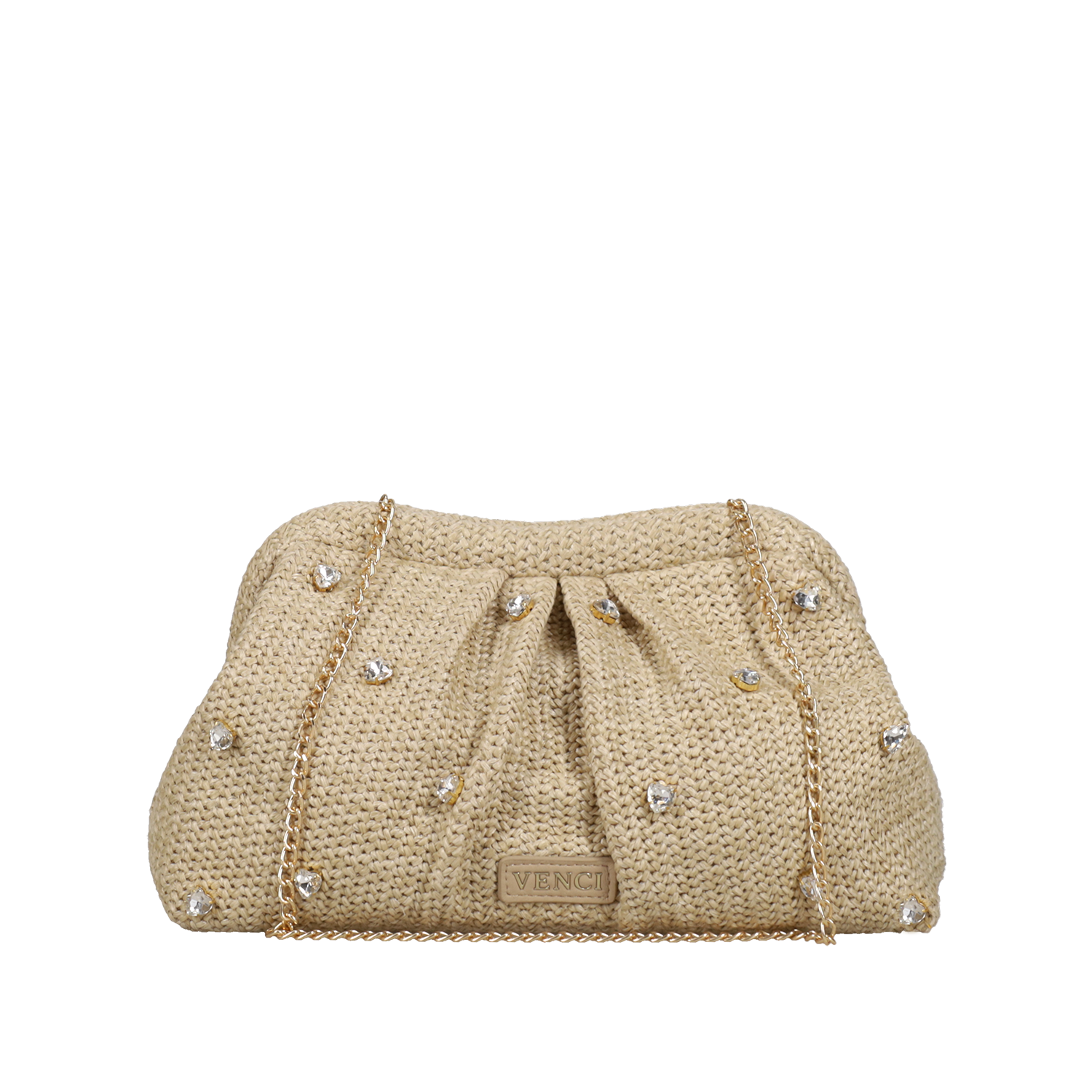 Μπεζ clutch τσαντάκι