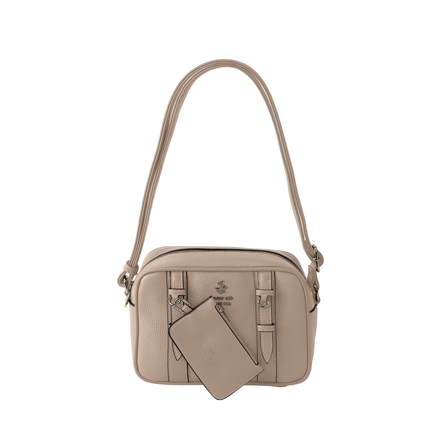 Beverly Hills Polo Club Μπεζ τσάντα χιαστί