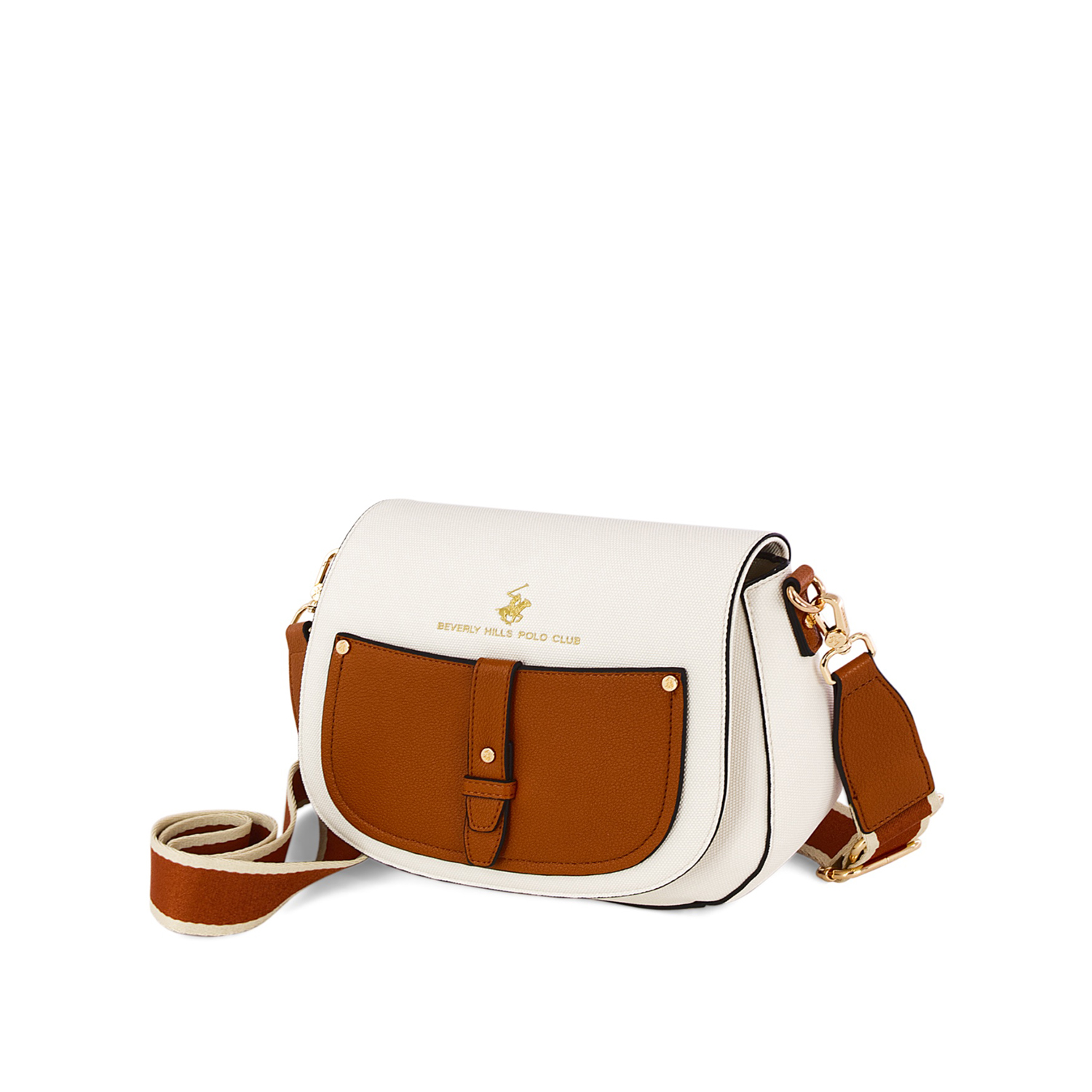 Beverly Hills Polo Club Λευκή τσάντα χιαστί