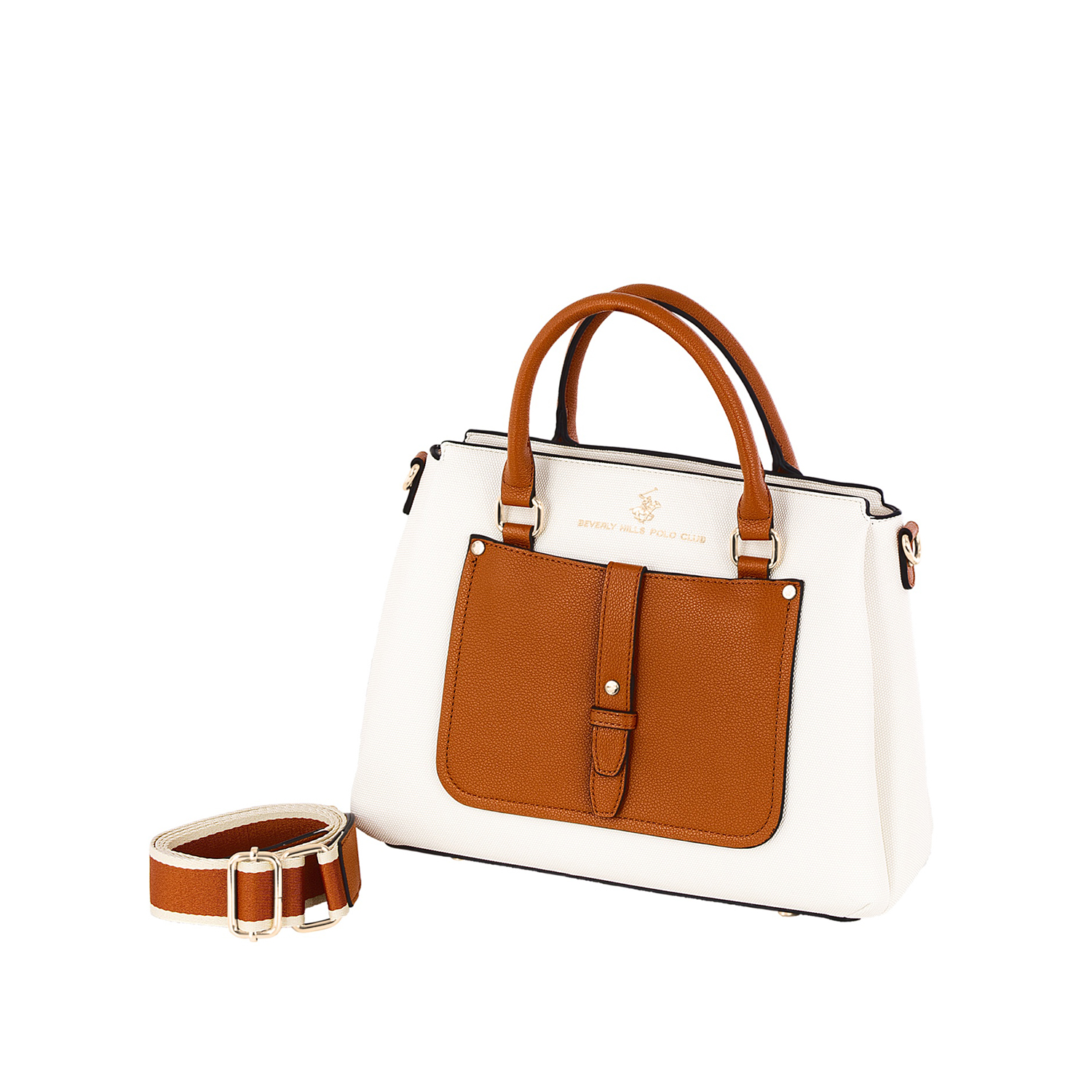 Beverly Hills Polo Club Λευκή τσάντα χειρός