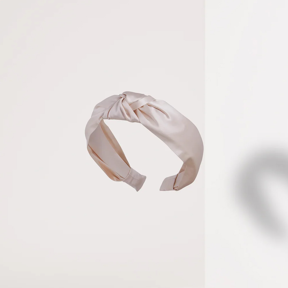 Εκρού μεταξωτή στέκα μαλλιών