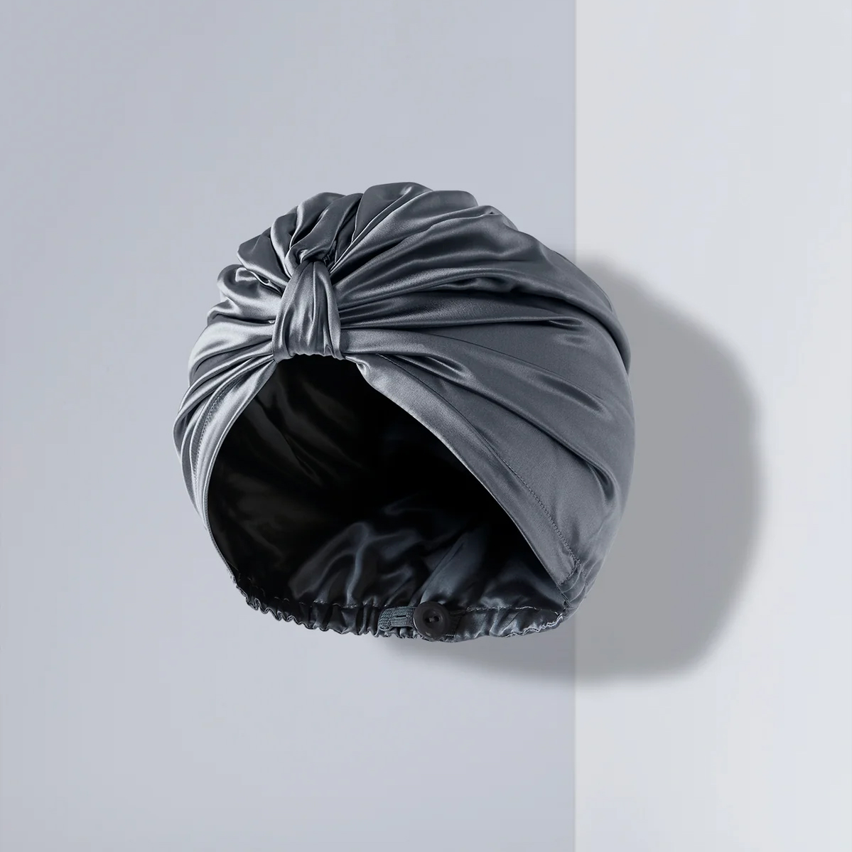 Γκρι μεταξωτό τουρμπανι