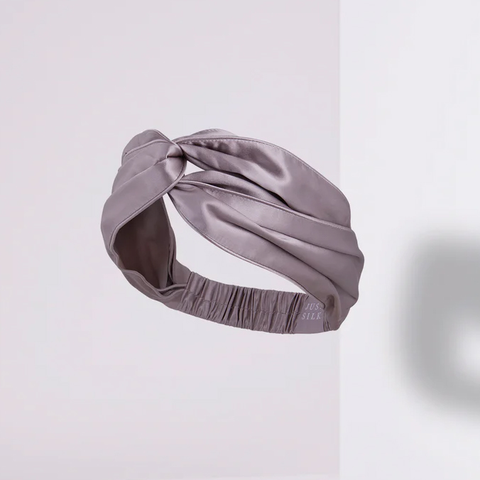 Λιλά μεταξωτή κορδελα μαλλιών