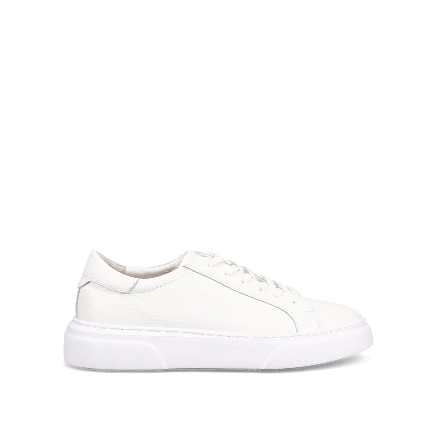 Λευκό δερμάτινο ανδρικό sneaker