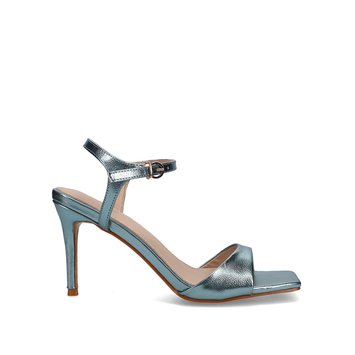 Γαλάζιο μεταλλιζέ πέδιλο