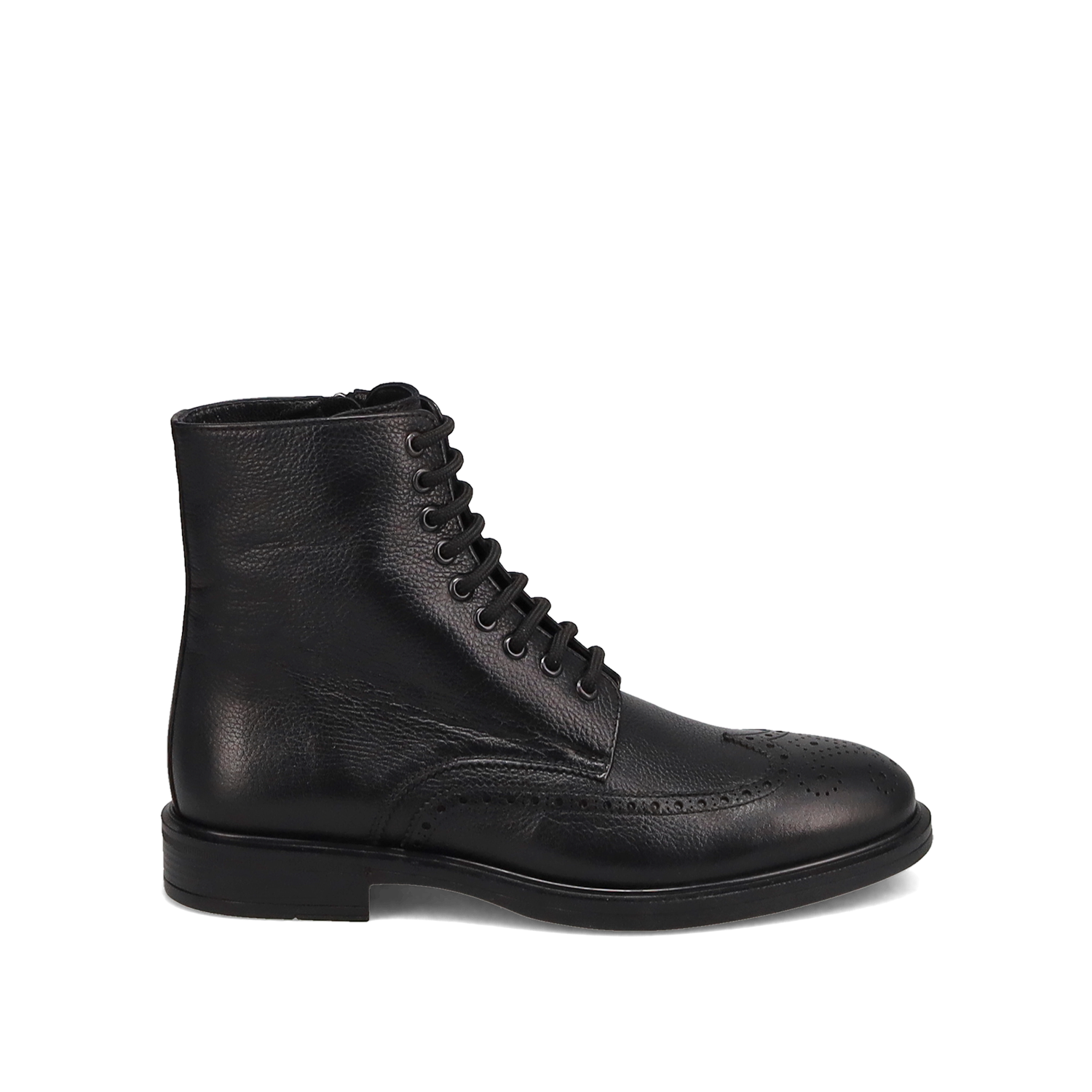 Δερμάτινο μαύρο ανδρικό μποτάκι