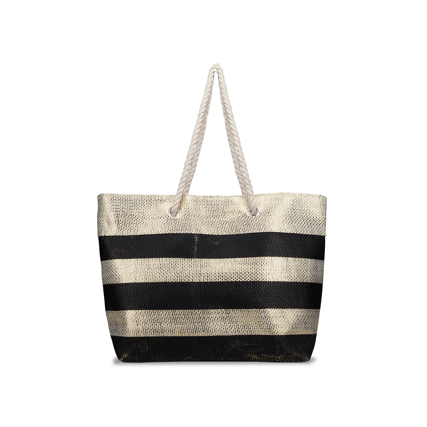 Ασπρόμαυρη τσάντα θαλάσσης