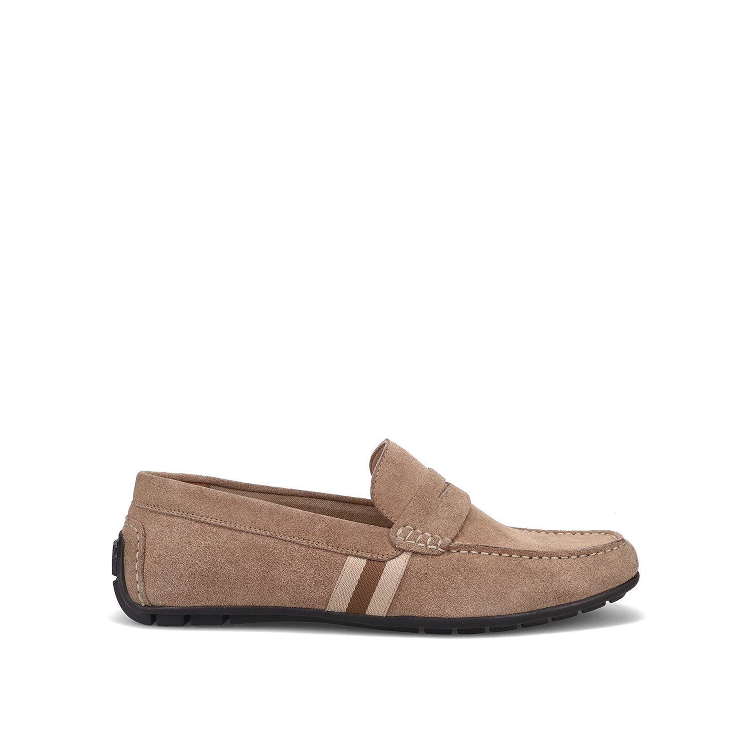 Ανδρικό μπεζ σουέντ μοκασίνι