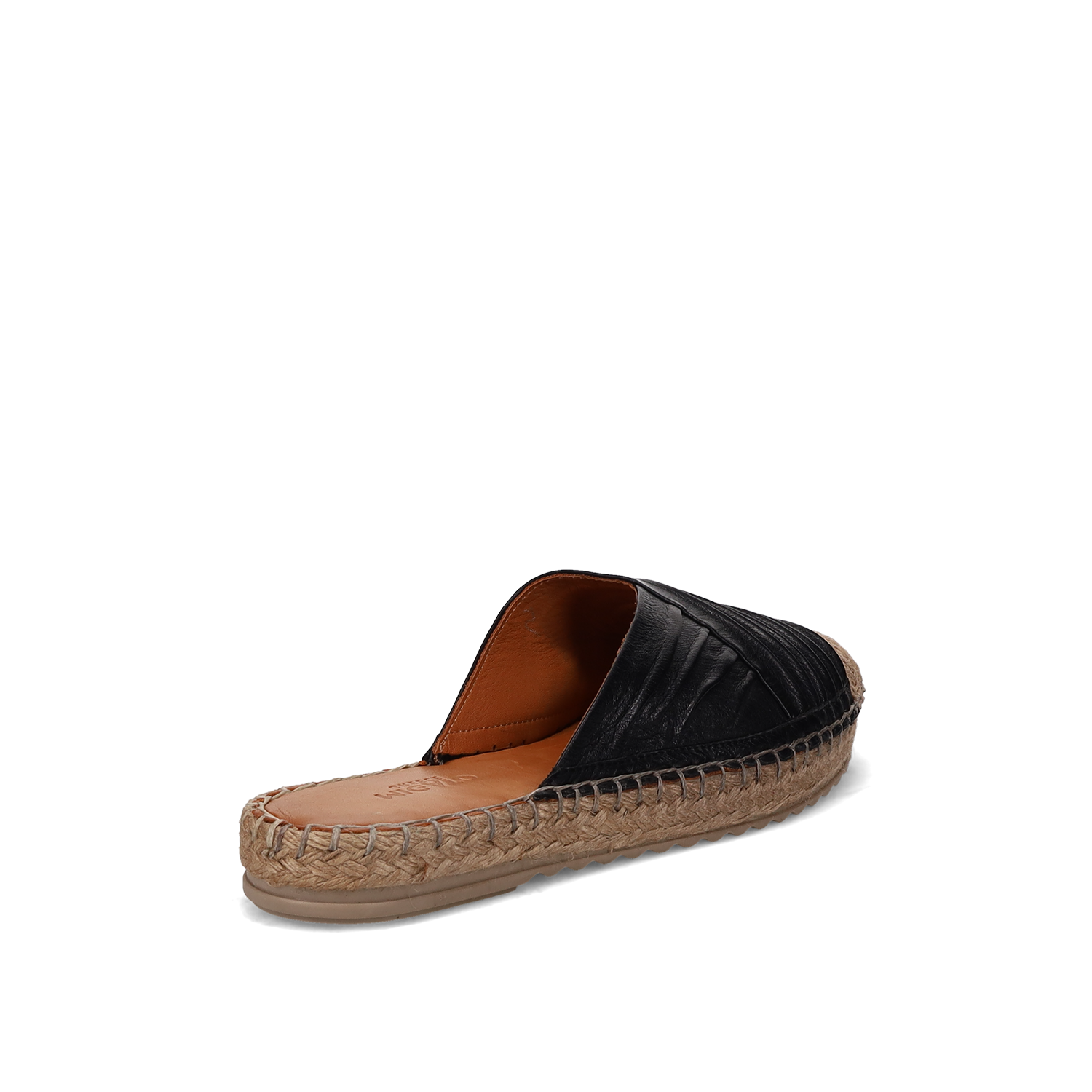  Μαύρη δερμάτινη slip-on εσπαντρίγια - 3