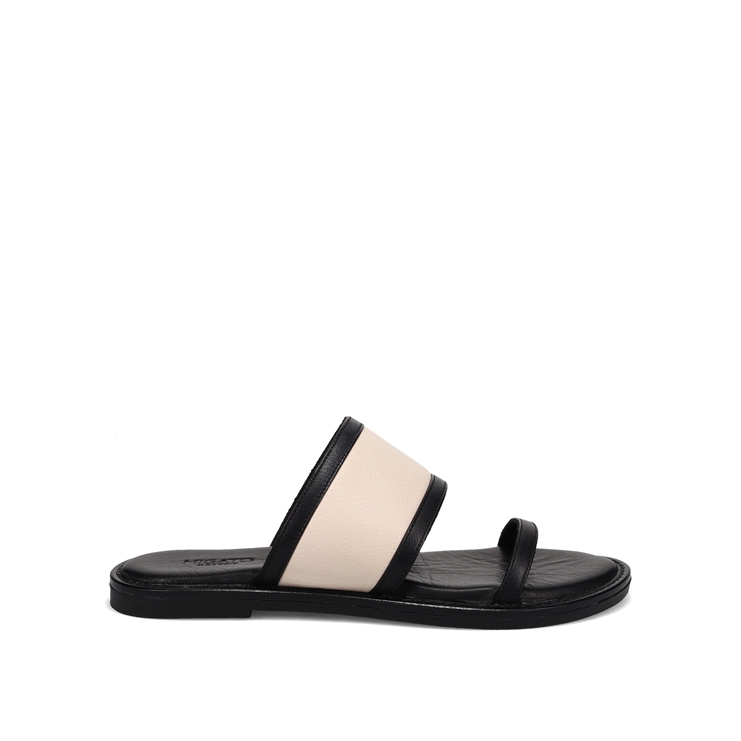 Μαύρο δερμάτινο σανδάλι