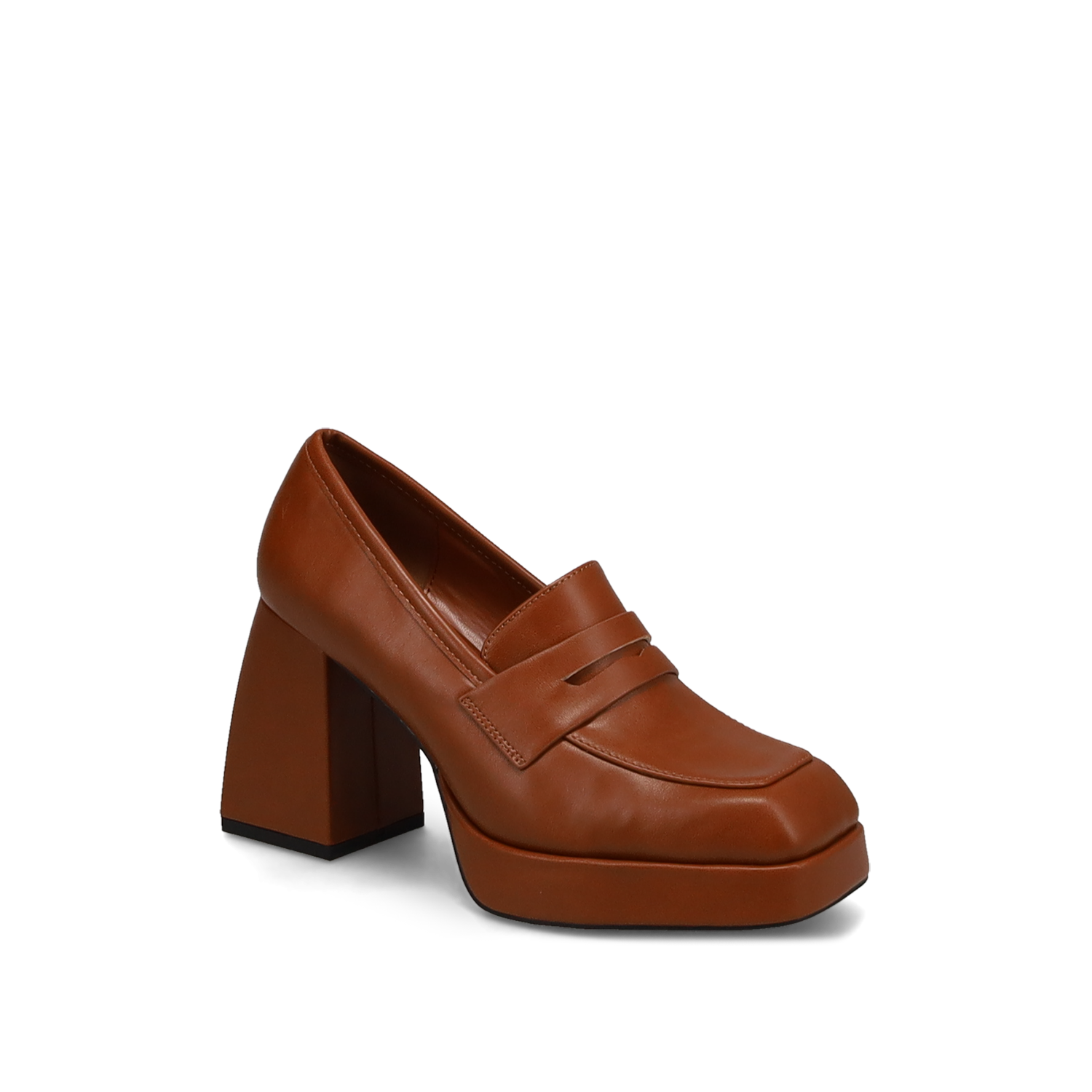 Ταμπά loafer με ψηλό τακούνι